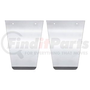 21430 by UNITED PACIFIC - Mud Flap Bracket - Anti-Sail Plate, Plain, Stainless