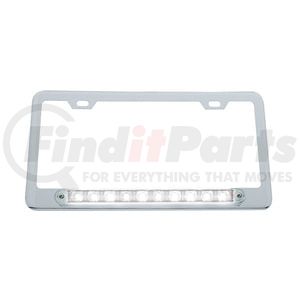 36541 by UNITED PACIFIC - License Plate Frame - Chrome, Deluxe LED