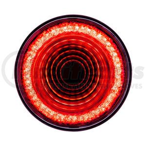 36652 by UNITED PACIFIC - Brake / Tail / Turn Signal Light - 4" Round Mirage Light, 24 LED, Red LED/Lens