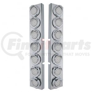 33627 by UNITED PACIFIC - Air Cleaner Light Bar - Front, Stainless Steel, with Bracket, Reflector/Clearance/Marker Light