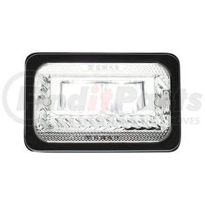34132 by UNITED PACIFIC - ULTRALIT LED 4" x 6" Heated High Beam Chrome Headlight with Glass Lens/Aluminum Housing