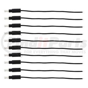 34213P10 by UNITED PACIFIC - Low Tension Lead Wire - 6", Black, Single Lead, with .180 Bullet and Stripped End