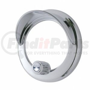 41926 by UNITED PACIFIC - Overhead Console Bezel - Clock Bezel, with Visor, Clear Diamond, for Freightliner