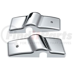 United Pacific 42036 Door Mirror Mount Cover Mirror Post Cover Set - Chrome, Plastic, Bottom, for 1996-2010 Freightliner