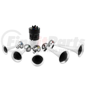 46153 by UNITED PACIFIC - Horn - High Power, Dixie Air Horn, with 12V Air Compressor