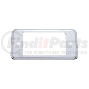 48027 by UNITED PACIFIC - Dashboard Panel - Plain Stainless "A" Panel Pocket Cover for Peterbilt