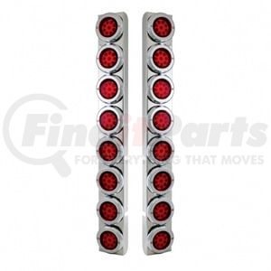 37334 by UNITED PACIFIC - Air Cleaner Light Box Panel - 16 Cutouts, Red LED/Lens, Reflector