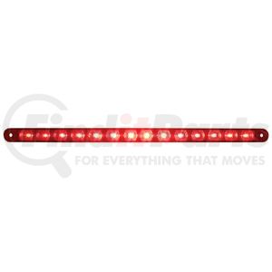 38947B by UNITED PACIFIC - United Pacific 38947B 12-inch 14 LED Light Bar (Stop/Turn/Tail), Injection Molded Lens, Sealed Electronics, Bright LED - Red LED/Red Lens - 1 Unit