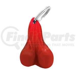 78013B by UNITED PACIFIC - Key Chain - 2-1/2" Small Plastic, Low-Hanging Balls Novelty, Red
