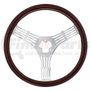 United Pacific 88106 Steering Wheel Steering Wheel - 18", Wood, Banjo
