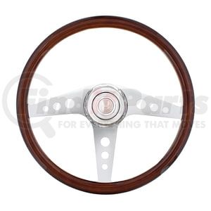 88134 by UNITED PACIFIC - 18" GT Steering Wheel with Hub and Horn Button Kit, 3-Spoke, for Freightliner 1989-July 2006