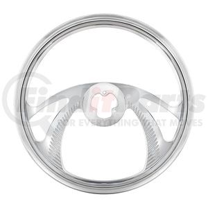 88158 by UNITED PACIFIC - Steering Wheel - 18", Chrome Aluminum "Scorpion", Style