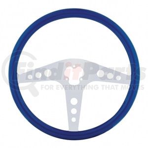 88244 by UNITED PACIFIC - Steering Wheel - Blue, with Chrome Spokes, "GT"