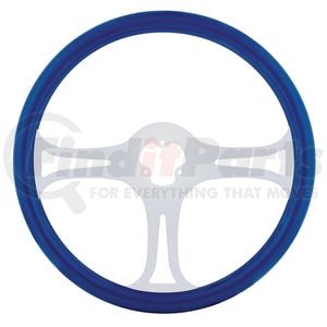 88246 by UNITED PACIFIC - Steering Wheel - Blue, with Chrome Spokes, "Blade"