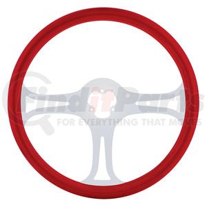 88247 by UNITED PACIFIC - Steering Wheel - Red, with Chrome Spokes, "Blade"