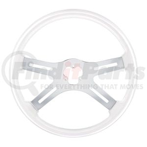 88263 by UNITED PACIFIC - Steering Wheel - 18", Glacier White, 4 Spoke