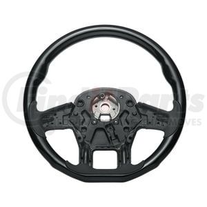 88336 by UNITED PACIFIC - Steering Wheel - 18 " dia., Glossy Black, Wood, fits 2012-2021 Peterbilt 579