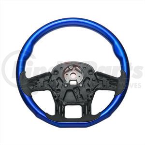 88337 by UNITED PACIFIC - Steering Wheel - 18 " dia., Indigo Blue, Wood, fits 2012-2021 Peterbilt 579