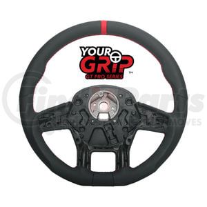 88371 by UNITED PACIFIC - YourGrip GT PRO Leather Series Steering Wheel - 18 inches, Black
