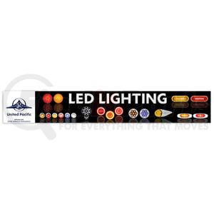 99036 by UNITED PACIFIC - Product Identification Label - 46" X 7" LED Fixture/Header Sign
