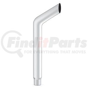 B3-85-048 by UNITED PACIFIC - Exhaust Stack Pipe - 8", Bull, Reduce To 5" OD Bottom, 48" L