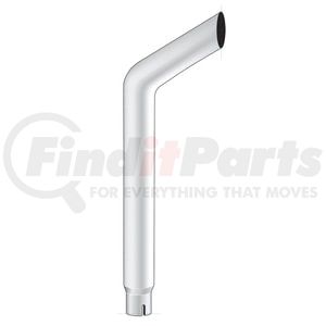 B4-65-084 by UNITED PACIFIC - Exhaust Stack Pipe - 6", Bull, Reduce To 5" ID Bottom, 84" L