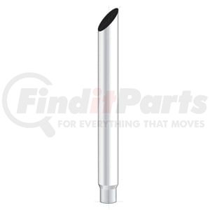 M3-75-060 by UNITED PACIFIC - Exhaust Stack Pipe - 7", Mitred, Reduce To 5" O.D. Bottom, 60" L