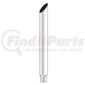 M3-85-036 by UNITED PACIFIC - Exhaust Stack Pipe - 8", Mitred, Reduce To 5" O.D. Bottom, 36" L