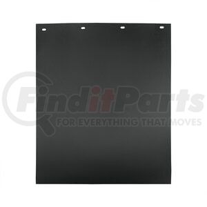 67025 by UNITED PACIFIC - Mud Flap - 24" x 30", Black, Rubber, 1/4" Thick, Ribbed Design