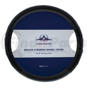 United Pacific 70407 Accessory Steering Wheel Cover Accessory Steering Wheel Cover - 18", Carbon Fiber Style, Black