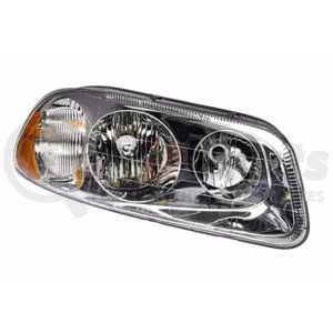 TR049-MHL-R by TORQUE PARTS - Headlight - Passenger Side, Chrome Housing, Clear Lens, Halogen, DOT and SAE Approved