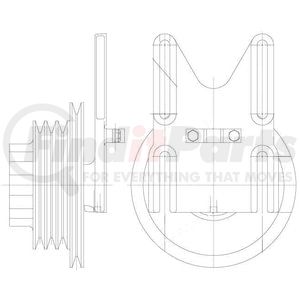 1077-07735-09X by KIT MASTERS - Kysor-Style Hub - Remanufactured