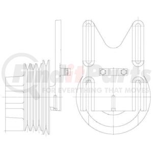 1077-07735-12X by KIT MASTERS - Kysor-Style Hub - Remanufactured