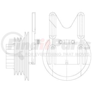 1077-07735-05X by KIT MASTERS - Kysor-Style Hub - Remanufactured