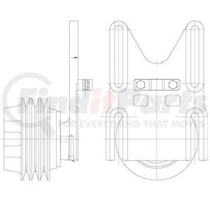 1077-07735-14X by KIT MASTERS - Kysor-Style Hub - Remanufactured