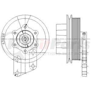 1077-07770-10X by KIT MASTERS - Kysor-Style Hub - Remanufactured