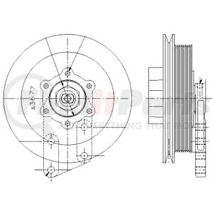 1077-07770-12X by KIT MASTERS - Kysor-Style Hub - Remanufactured