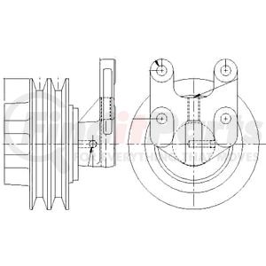 1077-07867-06X by KIT MASTERS - Kysor-Style Hub - Remanufactured