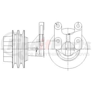 1077-07867-07X by KIT MASTERS - Kysor-Style Hub - Remanufactured