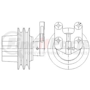 1077-07867-10X by KIT MASTERS - Kysor-Style Hub - Remanufactured