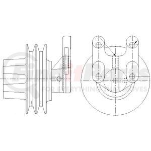 1077-07867-08X by KIT MASTERS - Kysor-Style Hub - Remanufactured