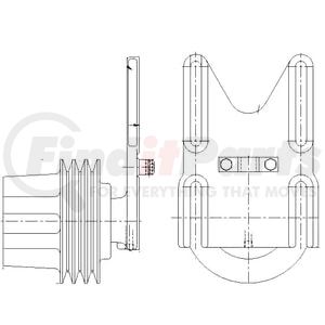 1077-07895-06X by KIT MASTERS - Kysor-Style Hub - Remanufactured