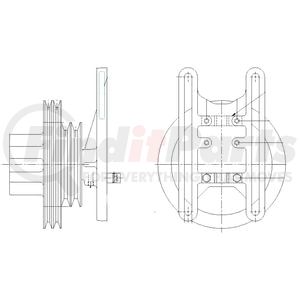 1077-07869-04X by KIT MASTERS - Kysor-Style Hub - Remanufactured