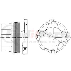 1077-07929-04X by KIT MASTERS - Kysor-Style Hub - Remanufactured