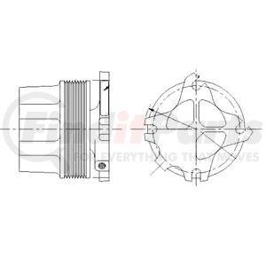 1077-07929-06X by KIT MASTERS - Kysor-Style Hub - Remanufactured
