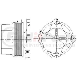 1077-07929-01X by KIT MASTERS - Kysor-Style Hub - Remanufactured