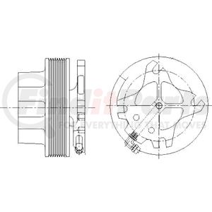 1077-07929-17X by KIT MASTERS - Kysor-Style Hub - Remanufactured
