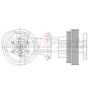 1077-08033-01X by KIT MASTERS - Kysor-Style Hub - Remanufactured