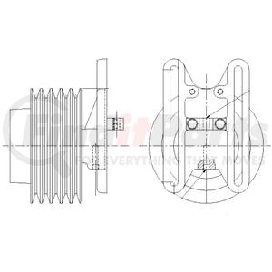 1077-08069-02X by KIT MASTERS - Kysor-Style Hub - Remanufactured
