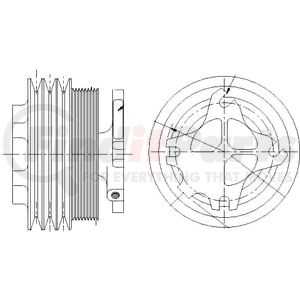 1077-08092-01X by KIT MASTERS - Kysor-Style Hub - Remanufactured